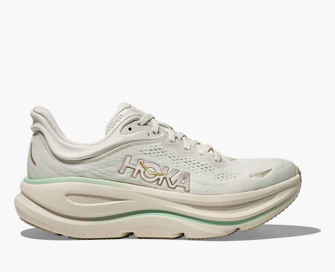 Womens Hoka Bondi 9 Truffle Seagrass – Norris Shoe Store