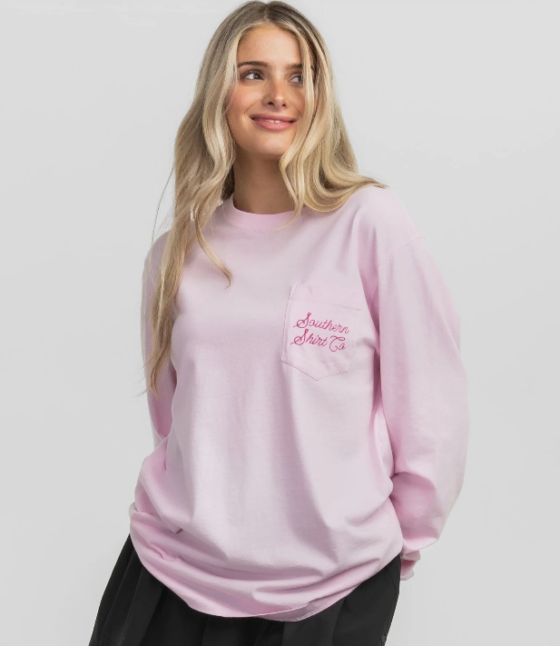 Southern Shirt Womens Boot Scootin LS Tee Pink