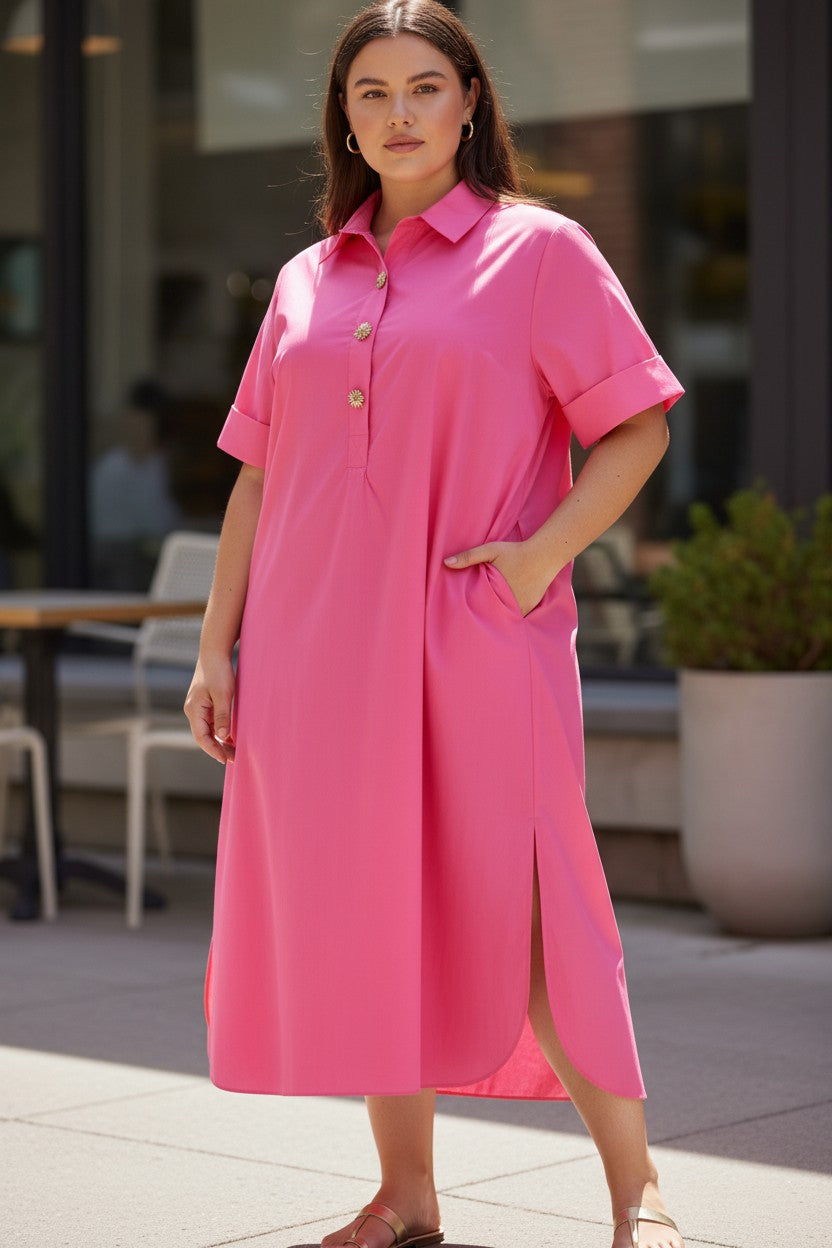 Curvy Girl Beautifully Classic Midi Dress