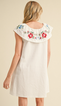 Fiesta Embroidered Mini Dress